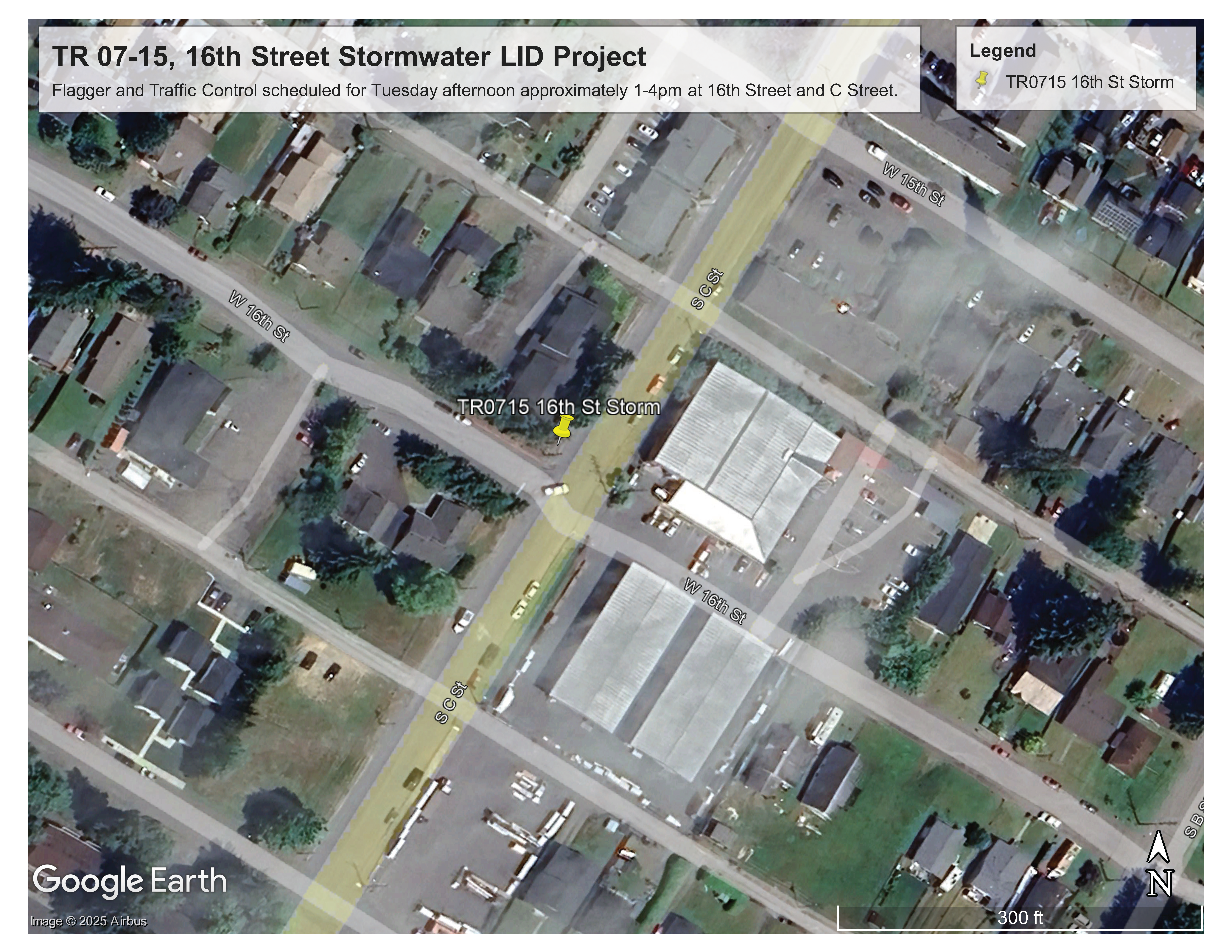 TR 07-15 16th Street Stormwater LID Project - Traffic Revision Location 16 n C